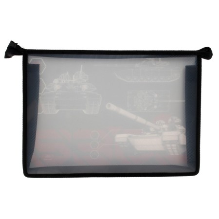 A4, 325 x 230 x 55 mm notebook folder, zipper from above, plastic, PM-A4-29 calligrata "tank"-2