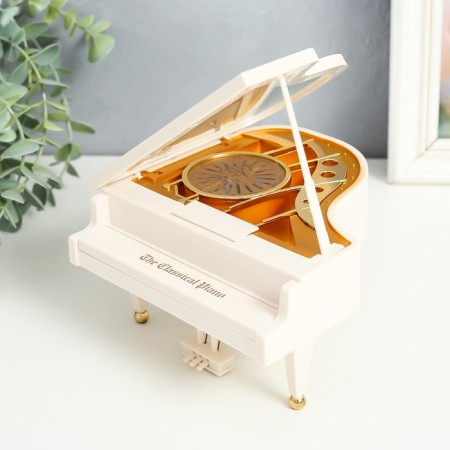 Musical MODE MUSE CHANTER "White Piano" 16x15x9 cm