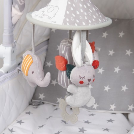 Suspension - Bonnie's Carousel rattle, rubberle, on a crib, stroller, crumb me-6