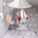 Suspension - Bonnie's Carousel rattle, rubberle, on a crib, stroller, crumb me