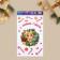 Vinyl sticker on the Drukok window, reusable, 20 x 34.5 cm, New Year