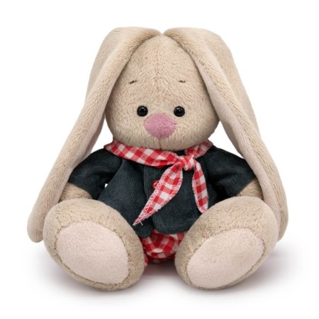 Soft toy "Bunny mi in a velvet jacket and trousers", 15 cm