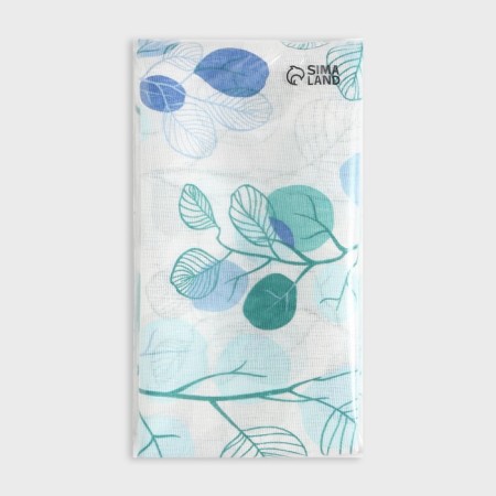 Pillowcase saving and I 50x70 "Eucalypt" color blue 100g/m2,100%cotton, calico-2
