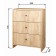 Комод 3Я-600, 600х300х776, Квадро/Дуб золотой крафт