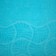 Tainted towel "wave", size 50x90 cm, 300 g/m2, blue color