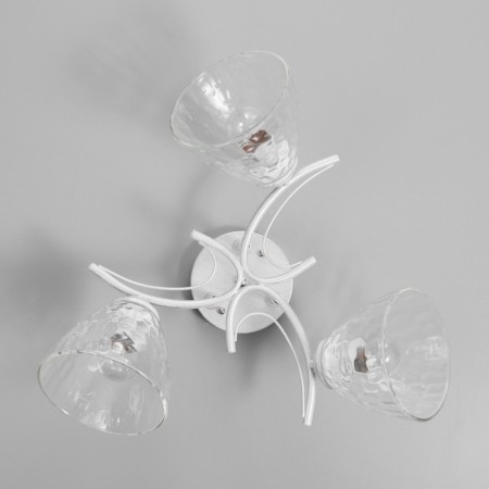 Riana chandelier 3x40W E27 white, silver 50x50x23cm-3