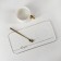 Tea couple ceramic with a spoon "Aesthetics", 2 items: a mug 250 ml, stand 24.5 × 12.5 cm, white color