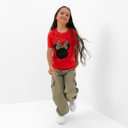 T-shirt Children's Minnie Mouse, height 86-92, red-1