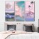 Stick plastic interior triptych "clouds" set 3 sheets 29.5x61 cm
