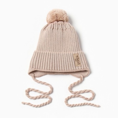 Children's hat Minaku, rr 46-48, beige color