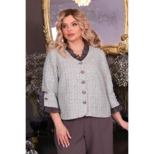 Female jacket, size 58, green color