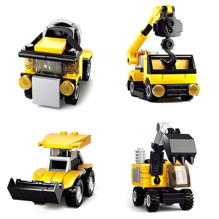 Designer "Construction equipment", 4 types, mix-4