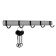 Cappio CVP002 hanger, metal, five -rose, chromium color