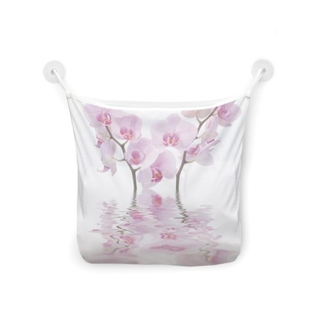 Organizer in a bath on suction cups "floating flowers", for storing toys and trifles, size 33x39 cm-2