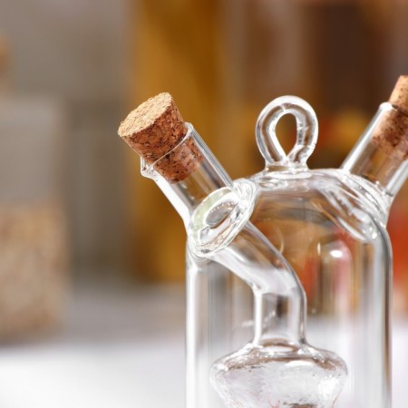 Glass bottle for sauces and oil 2 in 1 "FUG. Star ", 8 × 4.5 × 11 cm-4