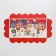 Box for confectionery products with PVC Carousel cover, 10.5 x 21 x 3 cm, new year