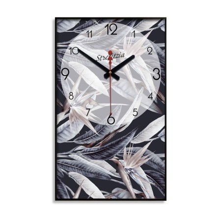 Carty clock is wall-mounted, interior "Story", smooth move, 57 x 35 x 4 cm