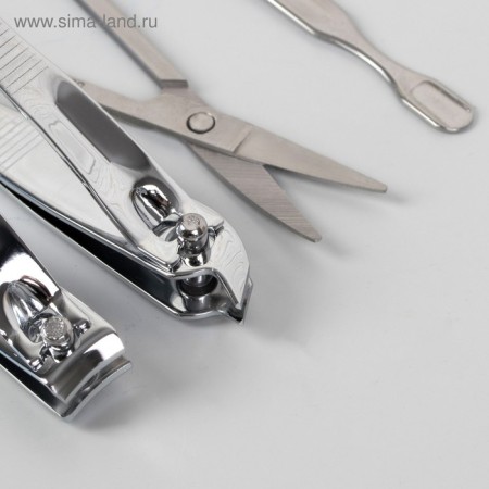 Manicure set "Fruits", 6 items, in a case, a drawing mix-4