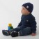 Jumper knitted baby I, height 80-86 cm, blue