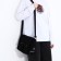 Youth bag with zipper, black color