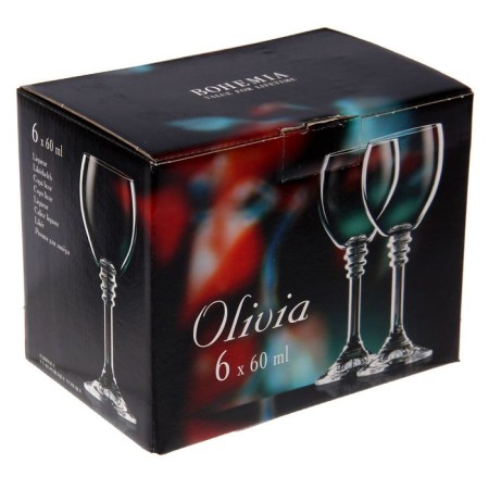 Set of glasses "Olivia", colorless, 60 ml, 6 pcs.-2