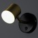 Bra "Alonso" LED 5W gold-black 10x7.5 cm