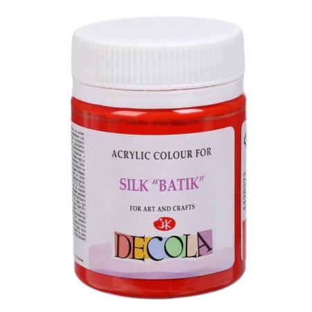 Silk paint "Batik", bank 50 ml, ZHK Decola, Geranius 4428373 (water -based acrylic)-1