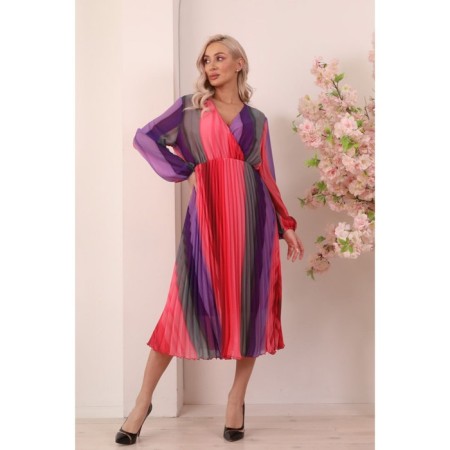 Women's dress, size 50, pink color-8