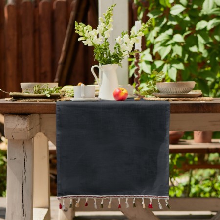 Ethel Collection 40x146 cm track, central mix 100% linen