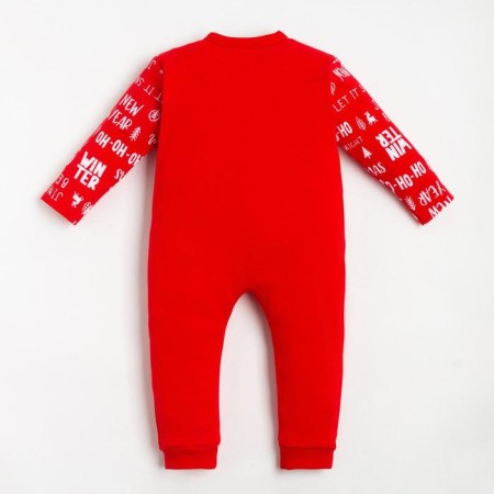 Combineson crumb I "Happy Winter 2", height 68-74 cm, red-7