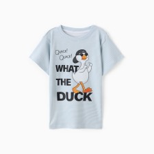 Baby T-shirt KAFTAN DUCK R.32 (110-116 cm), blue/white