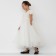 Dress Children's elegant kaftan growth 120, white