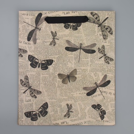 Package Gift Crafts Vertical, packaging, “butterflies”, 23 x 27 x 11.5 cm-4