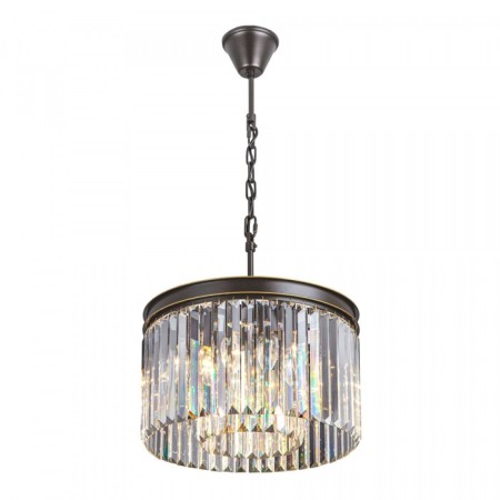 Suspended lamp Citilux "Martin" CL332081, 40x40x125 cm, 8x60W, E14, Black Color Black