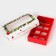 New Year. Box for 8 sweets, 9.8 x 17.7 x 3.5 cm, confectionery packaging