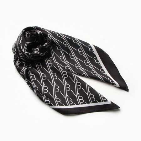Women's scarf minku 70*70 cm, black