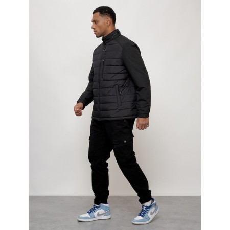 Male spring jacket, size 56, black color-1