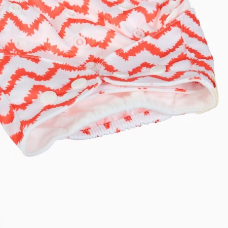 A set of reusable diapers "Cacti", 3-8 kg, white, red, 2 pcs., I crush me-7