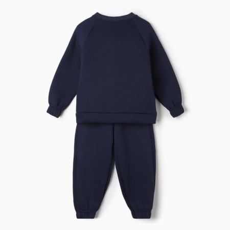 Костюм детский с начёсом (джемпер, брюки) KAFTAN "Basic line" р.32 (110-116), синий-14