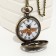 Pocket clock "Wasp", quartz, D dial-4.7 cm, chain L-38 cm