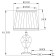 Decorative table lamp Arte Lamp Capella A4024LT-1CC, E14, 40 W, 23x23x41 cm, chrome