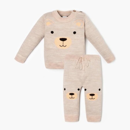 Knitted crumb set I "Bear", height 98-104 cm
