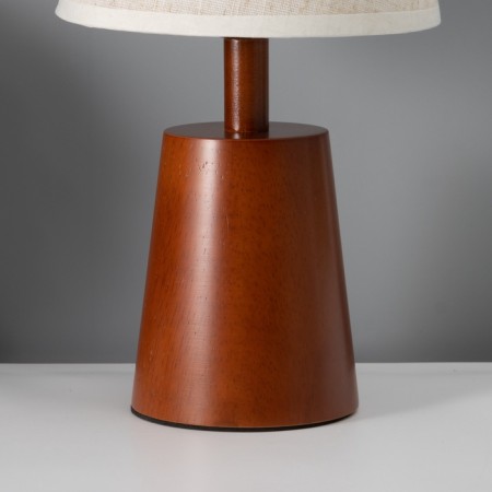 Twenthic lamp "India" 1x40W E27 walnut 16.5x16.5x35cm-3