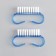 Manicure/pedicure brushes, 2 pcs, 6.5 × 1.3 cm, color mix