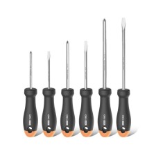 Набор отверток Deli HT1006C, CrV, PH0x75/PH1x100/PH2x150/SL3x75/SL5x100/SL6x150, 6 шт