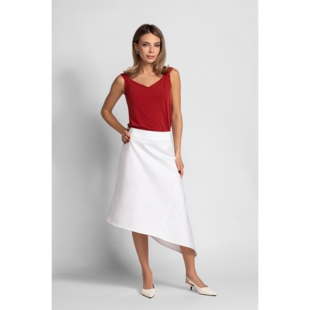 Female skirt, size 50, white color-3