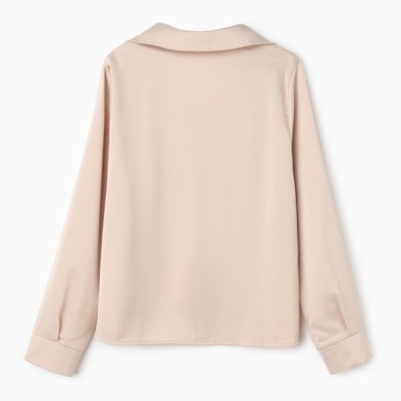 Female blouse, beige color, one size (42-46)-4