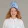 Kokoshnik10 "Blue patterns on white" cardboard, laminate