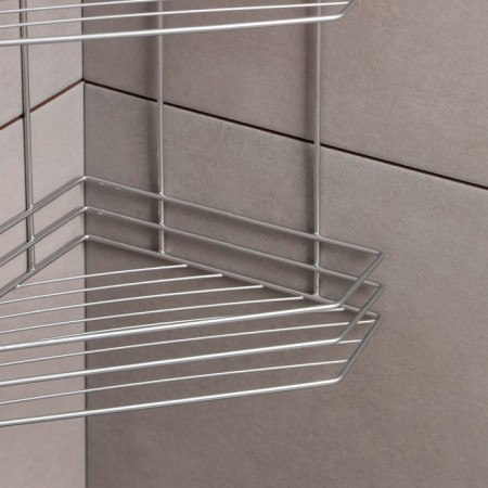 Corner regiment 3-tier "trapezius", 25 × 18 × 49 cm, color chromium-3