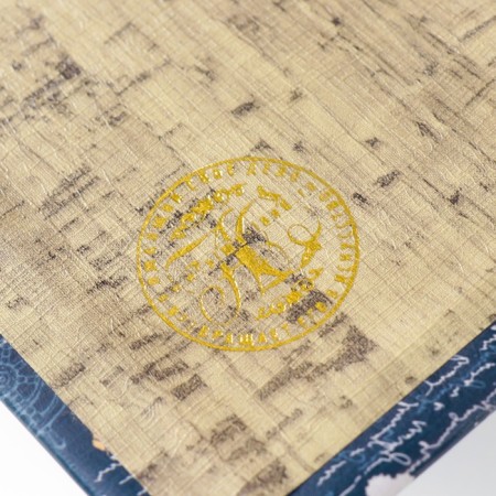 Safe-book wood to the leatherette "mills, helms and anchors" 21x13x5 cm-4